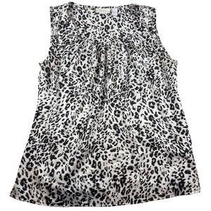 Chico's Animal Print Sleeveless Top‎ Blouse Women's Career Casual size 1